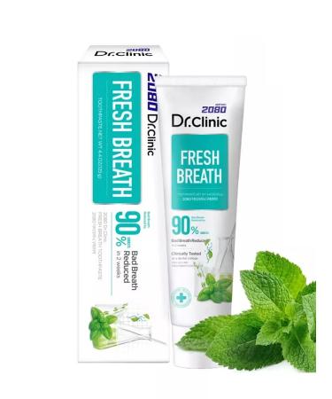 Dental Clinic 2080 Fresh breath toothpaste 125 g - Buy Online on GoSupps.com