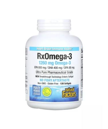 Natural Factors Omega-3 120 soft tablets Enteripure