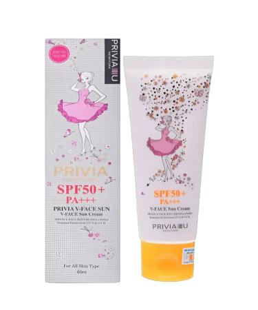 PRIVIA Sunsplant cream for the face SPF 50+ PA +++ 50ml - Buy Online on GoSupps.com