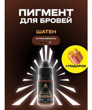 SHINE PIGMENTS Pigment for permanent makeup of eyebrows Shine Brown 10ml