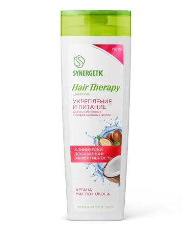 SYNERGETIC Shampoo Strengthening and Nutrition Hair Therapy 400 ml - Buy Online on GoSupps.com