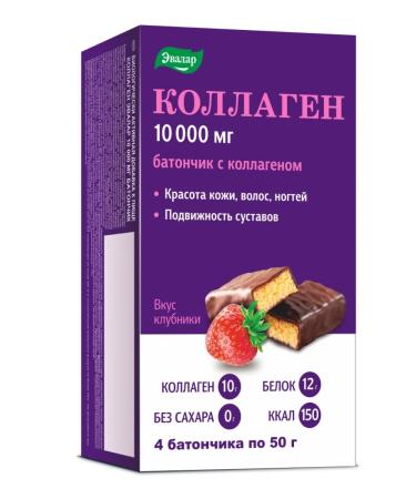 Evalar Collagen 10 000 mg Bank weighing 50 g 4 pcs