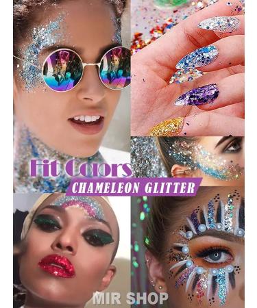 MIR SHOP Glitter gel shutters for the eyes and face and body of the hair - Buy Online on GoSupps.com