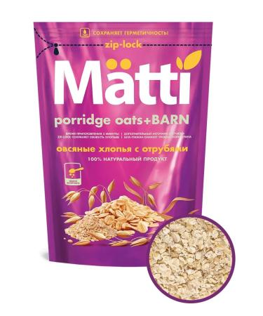 Matti Oatmeal flakes with bran 400g - Buy Online on GoSupps.com