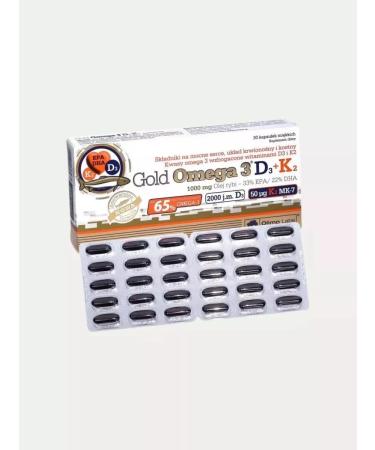 Olimp Sport Nutrition Omega 3 vitamin D3 K2 30 capsules - Buy Online on GoSupps.com