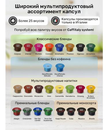 CAFFITALY Coffee in the capsules Ginseng 100 pcs - Buy Online on GoSupps.com