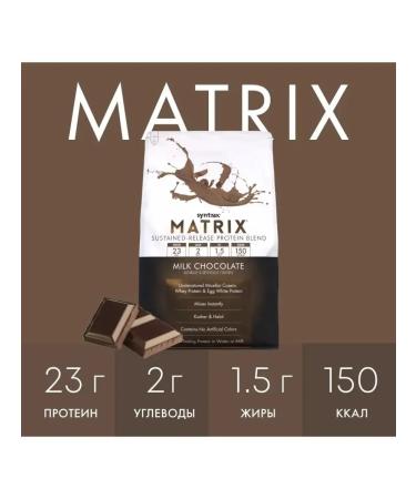 SYNTRAX Matrix protein 5 lbs milk chocolate 2270 g - Buy Online on GoSupps.com