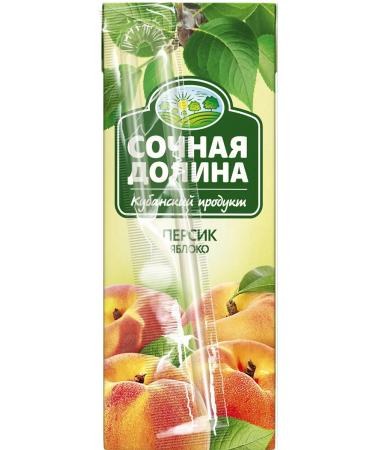 Juicy Valley Drink children's peach apple 200 ml x 15 pcs - Buy Online on GoSupps.com