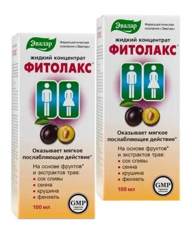 Evalar Fitolax concentrate liquid 2 pcs
