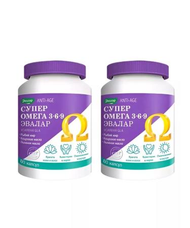 Evalar Super omega 3-6-9 2 pcs