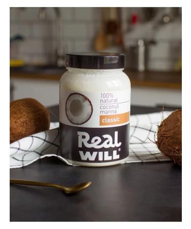 Real Will Coconut paste without sugar 1 kg - Buy Online on GoSupps.com