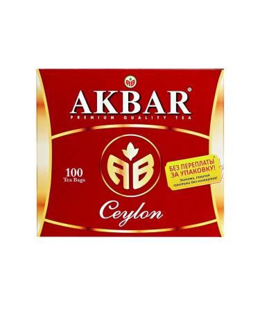 AKBAR Tea in bags black 100 pcs Ceylon - Buy Online on GoSupps.com