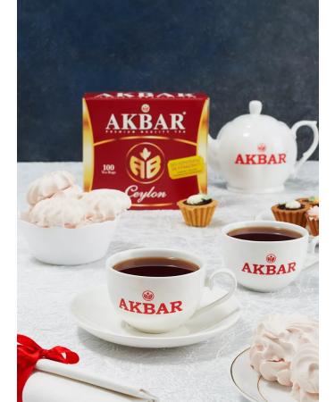 AKBAR Tea in bags black 100 pcs Ceylon - Buy Online on GoSupps.com