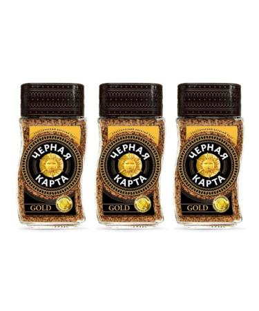 Black Card Coffee soluble sublimated Gold 47.5 g 3 pcs