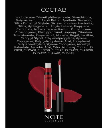 NOTE Cosmetics Lipstick liquid liquid matte queen matte 15 - Buy Online on GoSupps.com