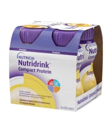 NUTRIDRINK compact protein banana mixture of 125 ml 4 pcs - Buy Online on GoSupps.com