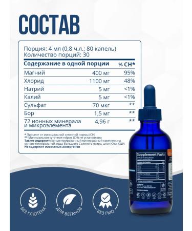 Trace Minerals Magnesium 400 mg ion 30 servings - Buy Online on GoSupps.com