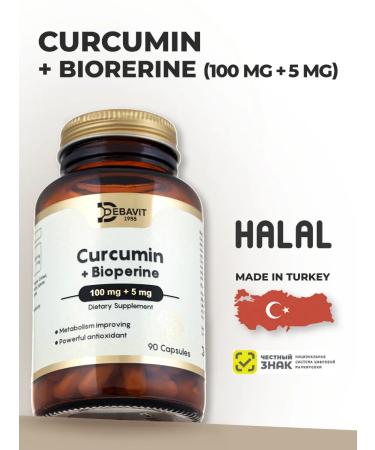 debavit Kurkumin + Bioperin antioxidant halal