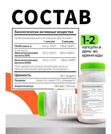 Natural Supplements Omega 3 1300 mg 60 capsules - Buy Online on GoSupps.com