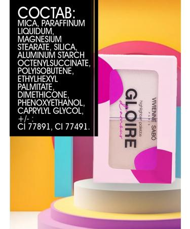 VIVIENNE SABO Palette Highlaiters for the face Gloire d'amour tone 01 - Buy Online on GoSupps.com