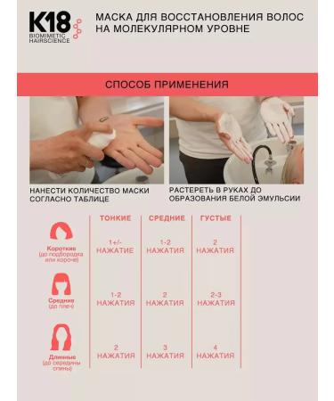 Professional hair mask moisturizing K18 50 ml - Buy Online on GoSupps.com