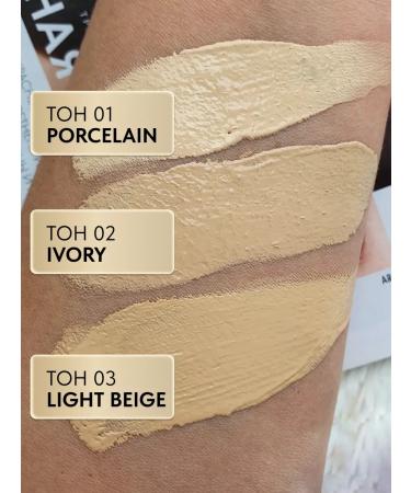EVELINE Tonal cream 3B1 Botanic Expert matting tone 02 iVory - Buy Online on GoSupps.com