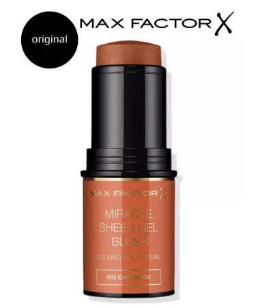 MAX FACTOR Blue-style Miracle Sheer Gel Blush tone 003 Chic Nude