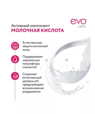 EVO Intimate hygiene gel with lactic acid 200 ml - Buy Online on GoSupps.com