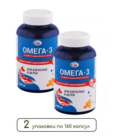 Healthy life Omega-3 from wild Kamchatka salmon 1000 mg 160 tab. 2 units