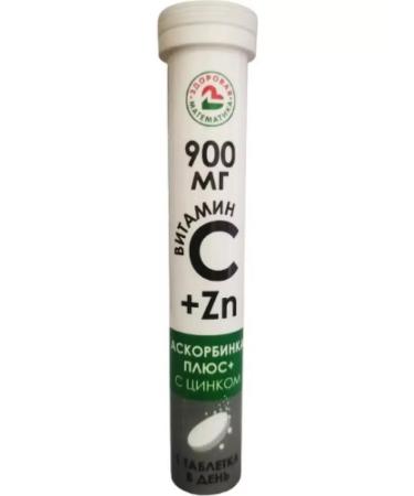 Healthy life Askorbinka (vitamin C) plus 900 mg with zinc 17 Tab 3 bottle