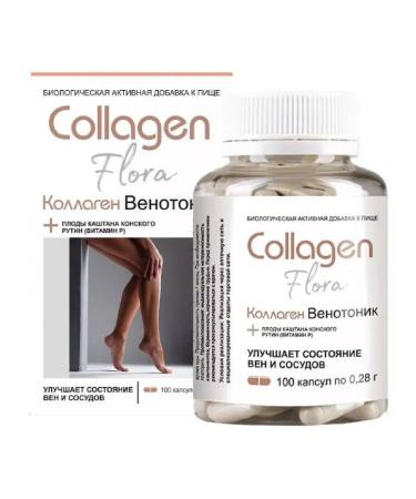 Healthy life Collagen Venotonik-Flora 100 pcs. capsules weighing 0.28 g-1pcs