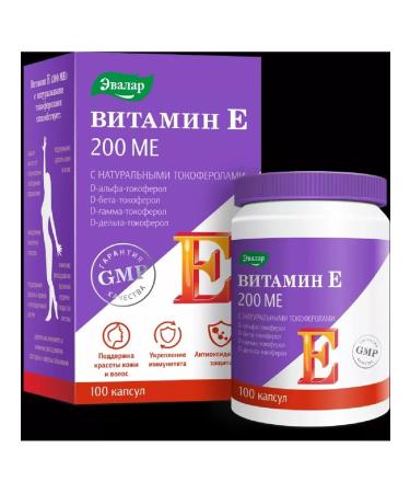 Healthy life Vitamin E (200 IU) with natural tocopherols 100 pcs. 1pc