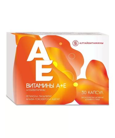 Healthy life Vitamin A+E Altayvitamins 30 pcs. capsules weighing 0.2 g-1pcs