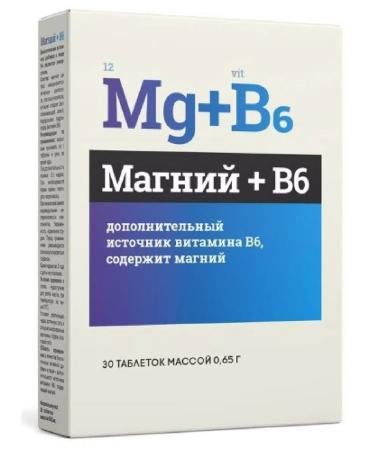 Healthy life Magnesium+in 6 30 pcs. Tablets weighing 0.65 G-2pcs