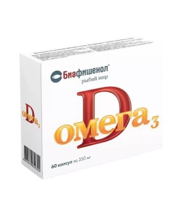 Healthy life Fish fat biafishenol omega 3 d 3 60 pcs. Capsules of 0.3-1pcs