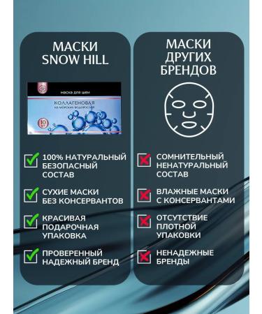 Snow Hill Mask for the neck and neckline fabric from algae 10 pieces - Buy Online on GoSupps.com