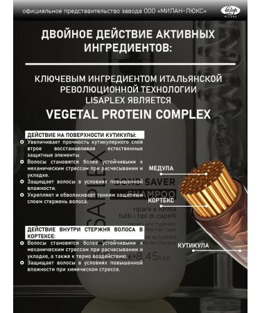 Restoring shampoo - "Lisaplex Bond Saver" - Buy Online on GoSupps.com