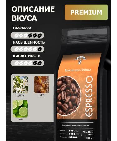 GRACIAS Coffee in grains of Brazil Geisha Arabica 1 kg - Buy Online on GoSupps.com