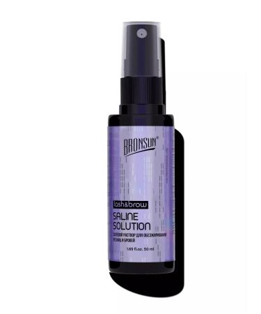 Bronsun Salt solution for degreasing eyelashes and eyebrows