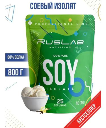 Ruslabnutrition Plant protein Soy ISOLATE (800 gr) vanilla