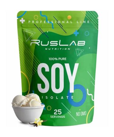 Ruslabnutrition Plant protein Soy ISOLATE (800 gr) vanilla - Buy Online on GoSupps.com