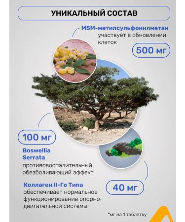 Asfarma Boswelli type 2 collagen 2 msm for joints - Buy Online on GoSupps.com