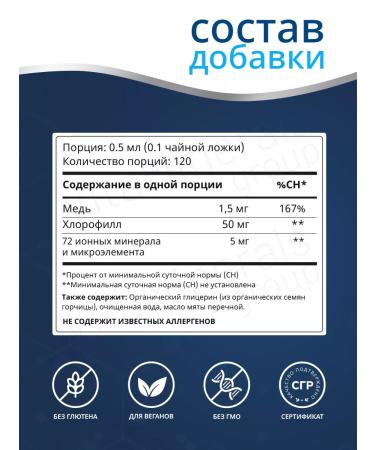 Trace Minerals Chlorophyll liquid mint 120 servings - Buy Online on GoSupps.com