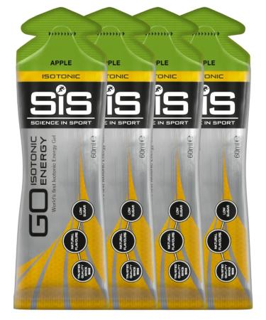 Science in Sports SIS Go ISotonic Energy Gels 4 x 60 ml apple - Buy Online on GoSupps.com