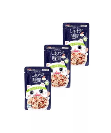 Japan Premium Pet Tuna with crab wet food for dental hygiene 3 pc x 70 g - Buy Online on GoSupps.com