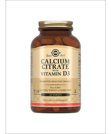 SOLGAR Calcium citrate 250mg with vitamin D3 table No. 120