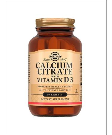 SOLGAR Calcium citrate 250mg with vitamin D3 table No. 60