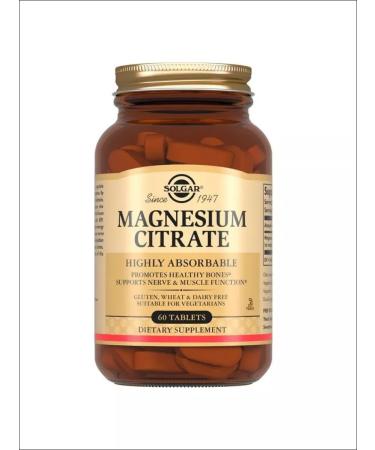 Solgar Citrate magnesium 200 mg table No. 60