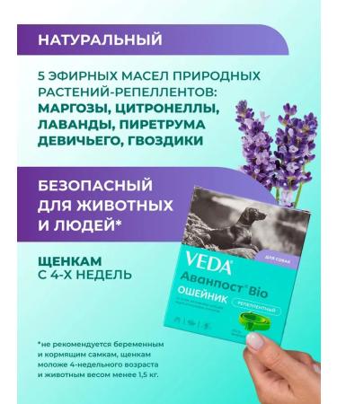 VEDA Collar against ticks and fleas for dogs 65 cm - Buy Online on GoSupps.com