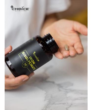 MyChoice Nutrition Iron Bisglycinate (iron bisglcinate) 720 mg 90 capsules - Buy Online on GoSupps.com